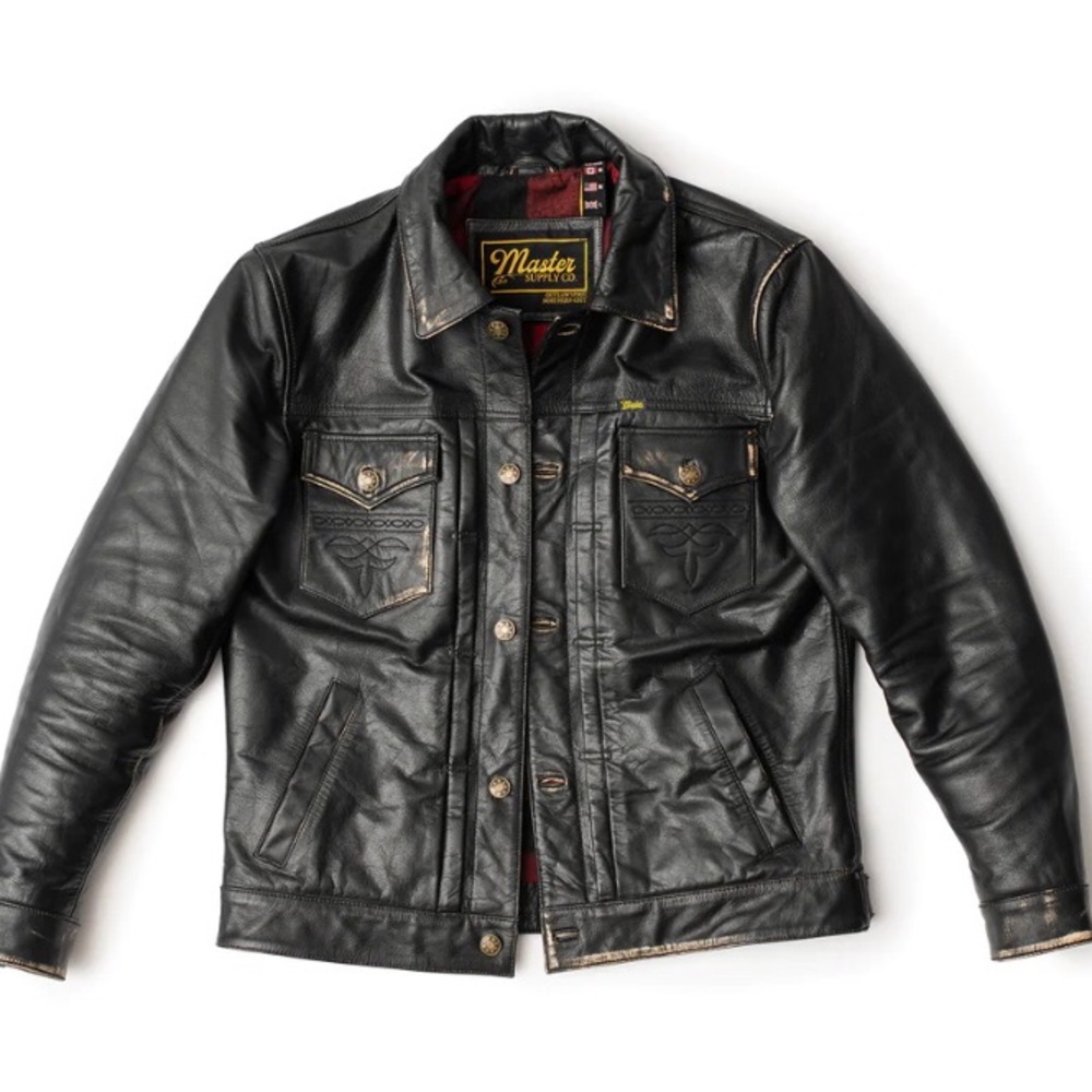 Master supply Company Convoy leather jacket. Special Order Medium